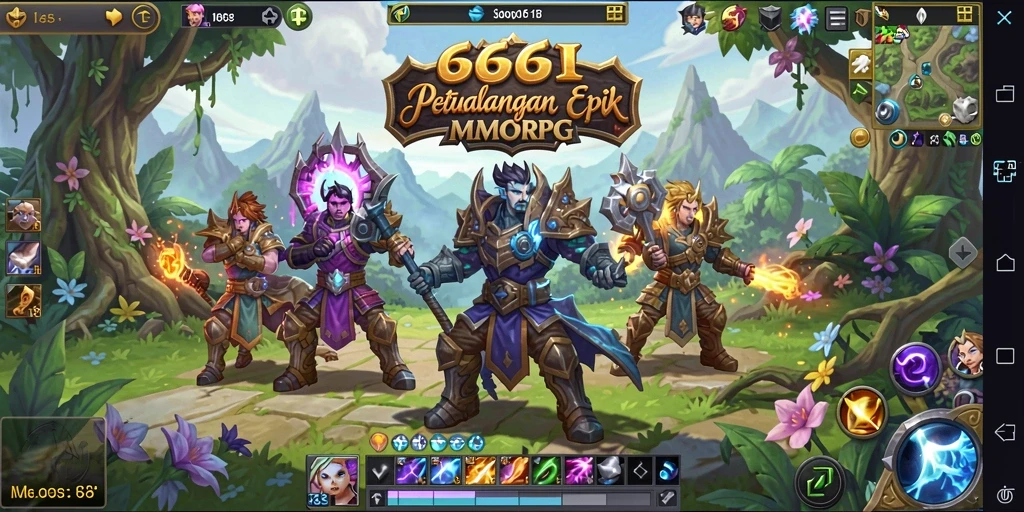 Gameplay menarik dalam petualangan MMORPG 666I.