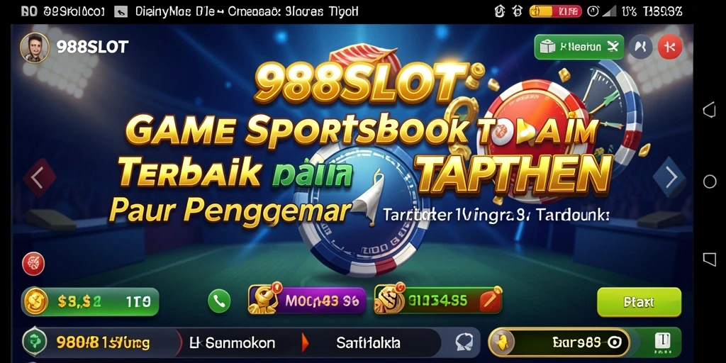 Tampilan gameplay interaktif pada aplikasi 988SLOT.