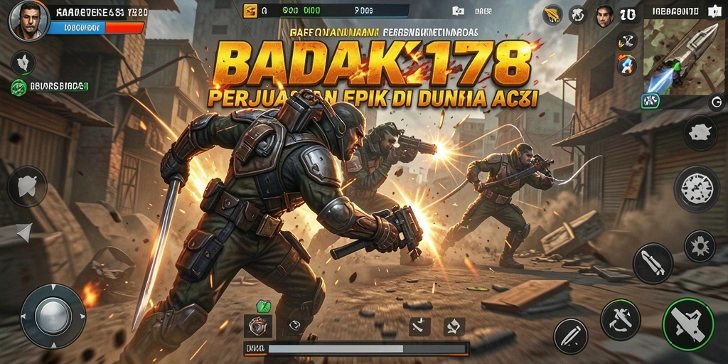 Tangkapan layar menunjukkan pertarungan mendebarkan dalam BADAK178.
