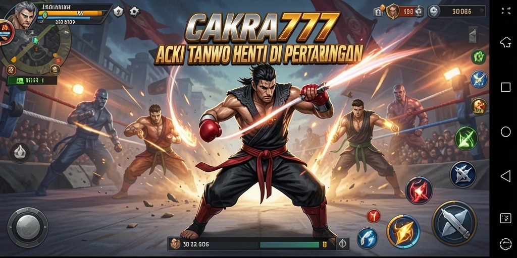 Screenshot CAKRA777 menampilkan aksi seru dalam gameplay yang menegangkan.