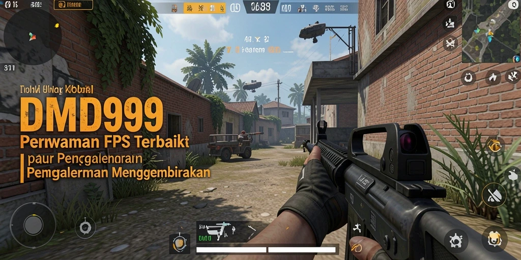 Tampilan gameplay DMD999 menampilkan pertempuran seru di arena yang menantang.