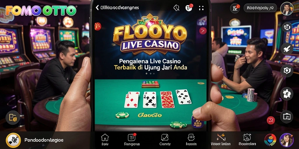 Tampilan gameplay menarik dari FOMOTOTO dalam suasana Live Casino.