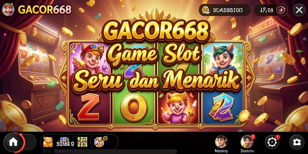 Tampilan menawan gameplay GACOR668 yang penuh warna.