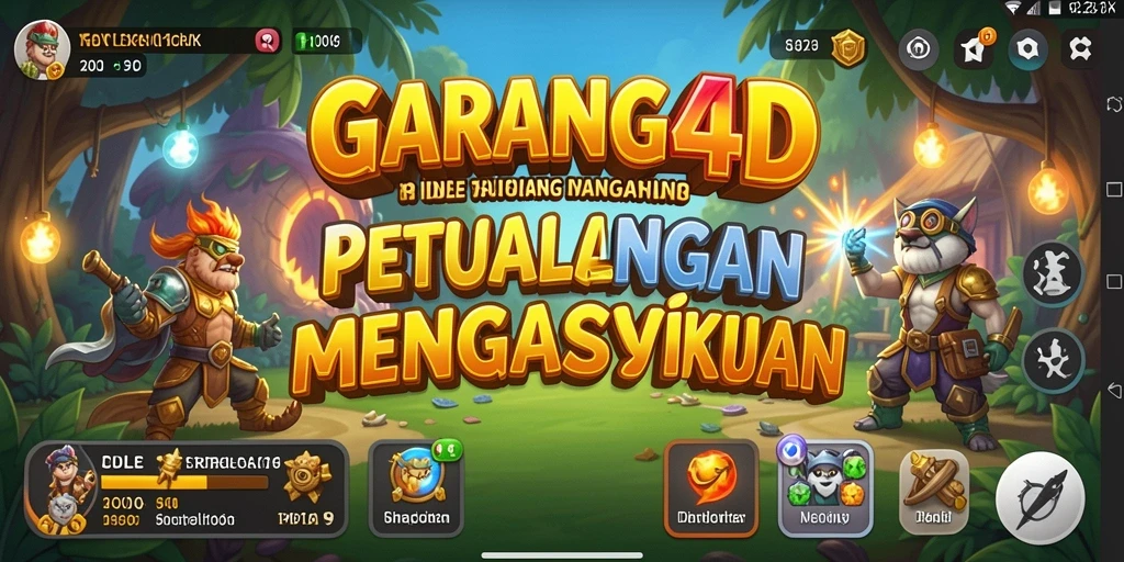 Tangkapan layar menunjukkan aksi seru dalam GARANG4D.