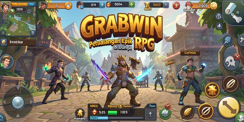 Tampilan gameplay RPG yang menarik di GRABWIN.