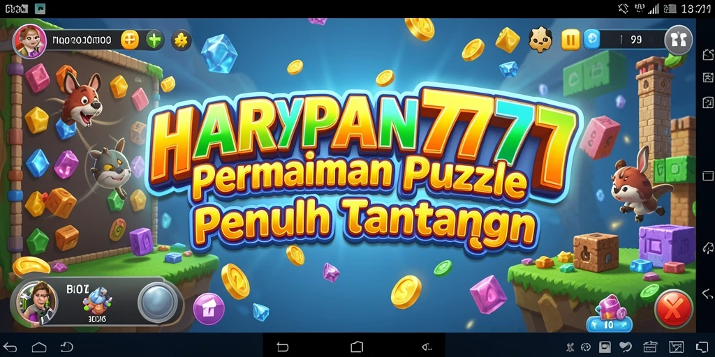 Screenshot gameplay HARAPAN777 menampilkan tantangan Puzzle yang seru dan interaktif.