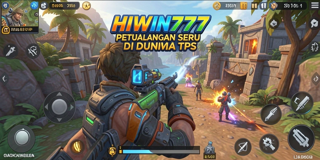 Tangkapan layar dari gameplay seru HIWIN777 di dunia TPS.