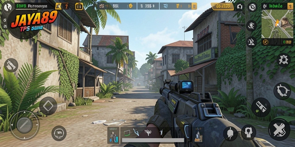Tampilan gameplay JAYA89 yang intens dan menarik dalam pertempuran TPS.