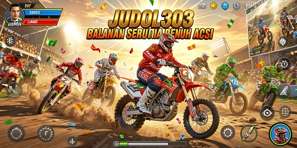 Tangkapan layar dari gameplay JUDOL303 yang menunjukkan aksi balapan menegangkan.