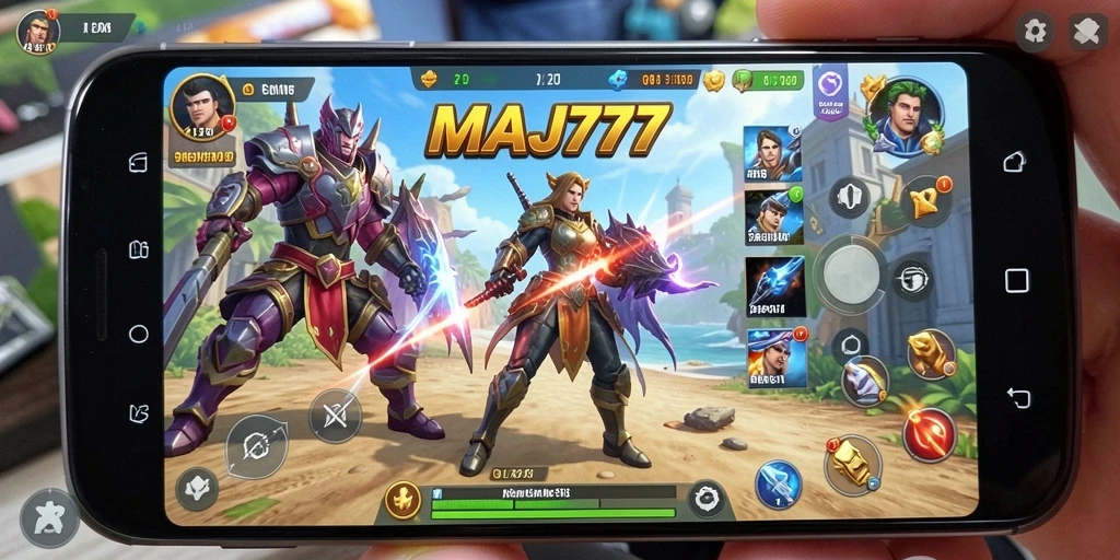 Tampilan gameplay <strong>MAJ777</strong> yang penuh warna dan interaktif.