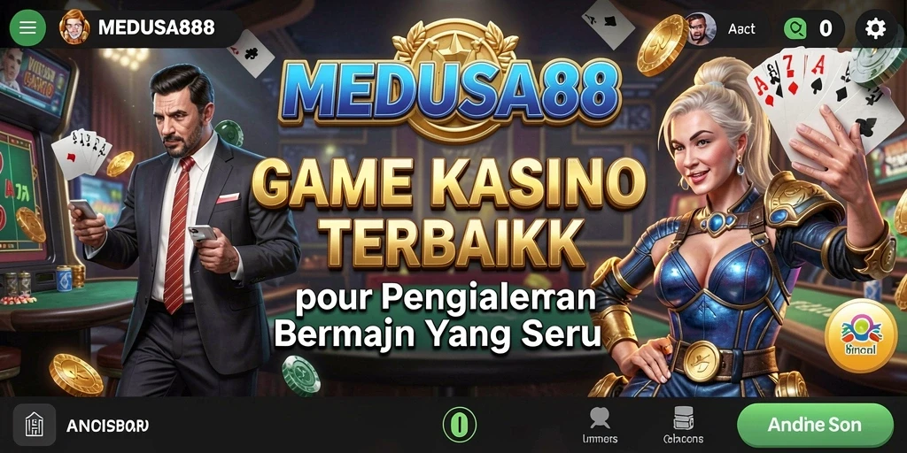 Tampilan gameplay Kasino MEDUSA88 yang seru dan menarik.