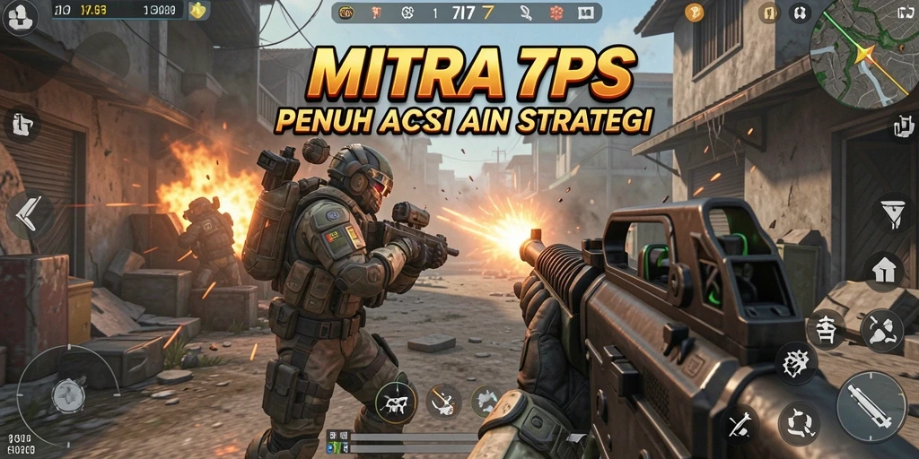 Tampilan gameplay seru dari MITRA77 dalam aksi TPS.