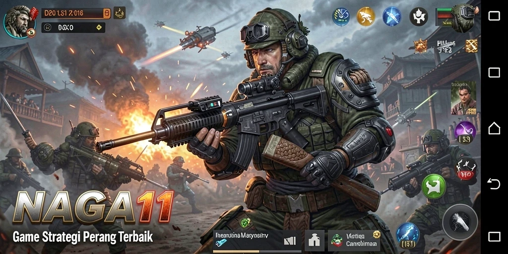 Tampilan gameplay NAGA11 yang menakjubkan dan penuh strategi.