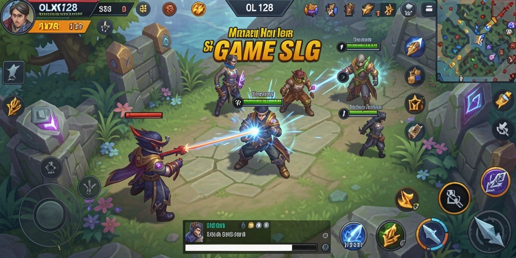 Tampilan gameplay menarik OLX128 dengan strategi mendalam.
