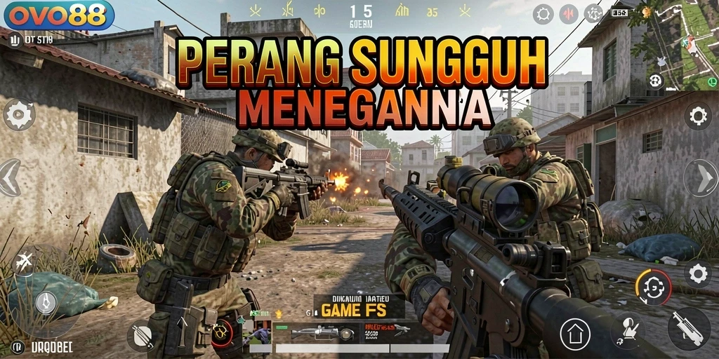 Gameplay memukau OVO88 dengan pertempuran FPS yang mendebarkan.