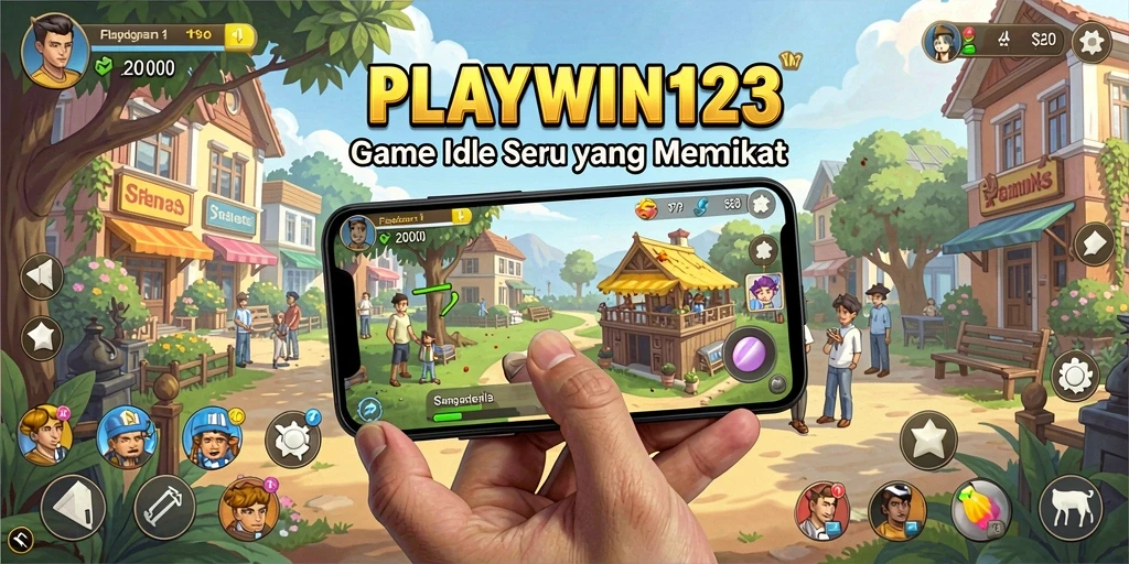 Tampilan menarik dari gameplay PLAYWIN123 yang menunjukkan kemajuan otomatis.