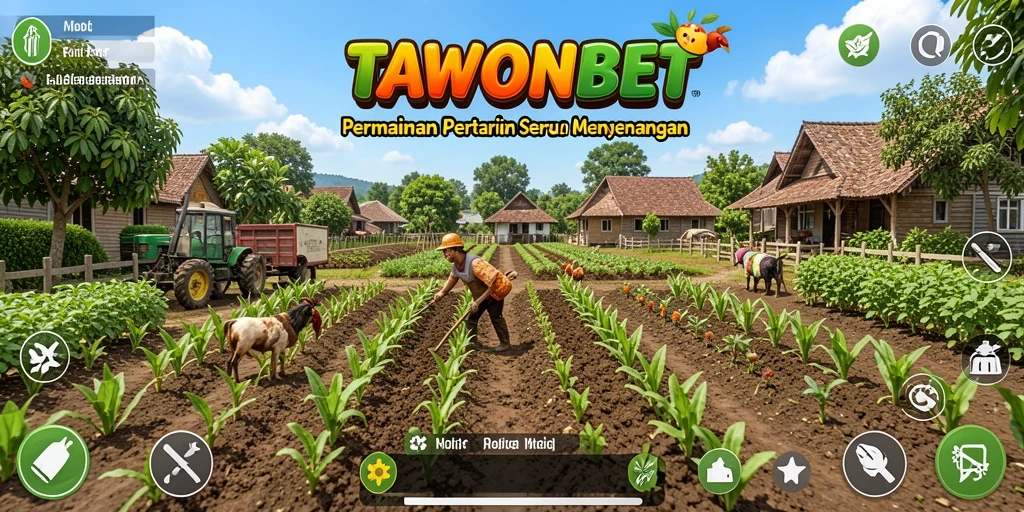 Tampilan screenshot TAWONBET yang menampilkan aktivitas pertanian yang menarik.