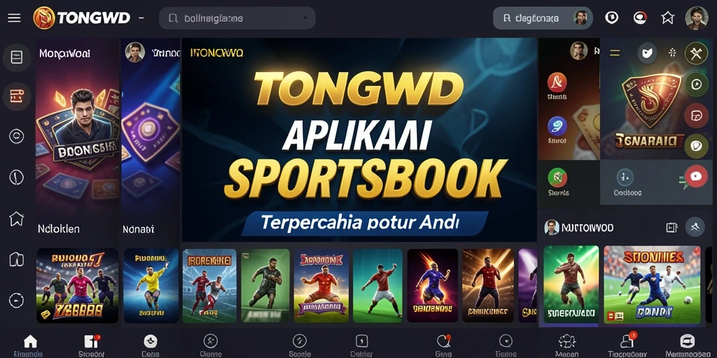 Screenshot utama TONGWD menampilkan antarmuka taruhan olahraga yang menarik.