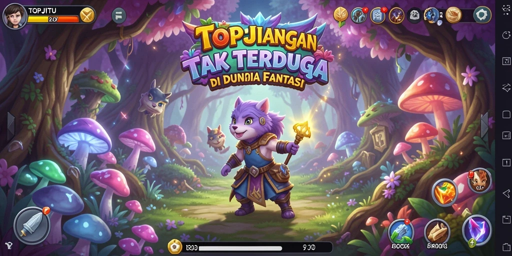 Tampilan screenshot gameplay menakjubkan dari TOPJITU yang penuh aksi.