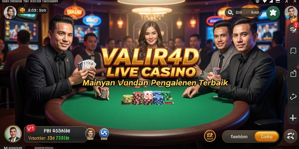 Gameplay Live Casino VALIR4D yang mendebarkan dan menarik.